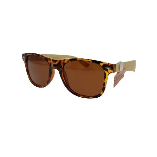 Bamboo Blonde Stylish Sunglasses for Enhanced UV Protection