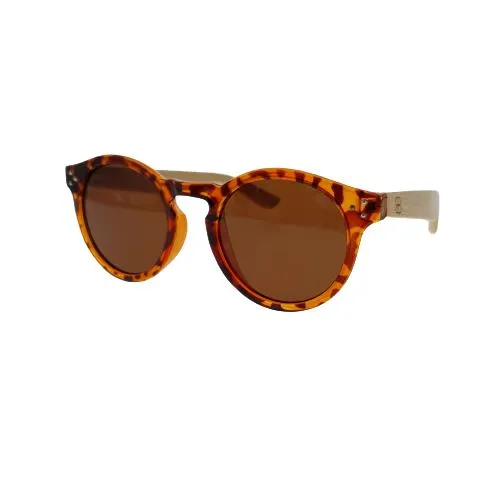 Bamboo Blonde Stylish Sunglasses for Enhanced UV Protection