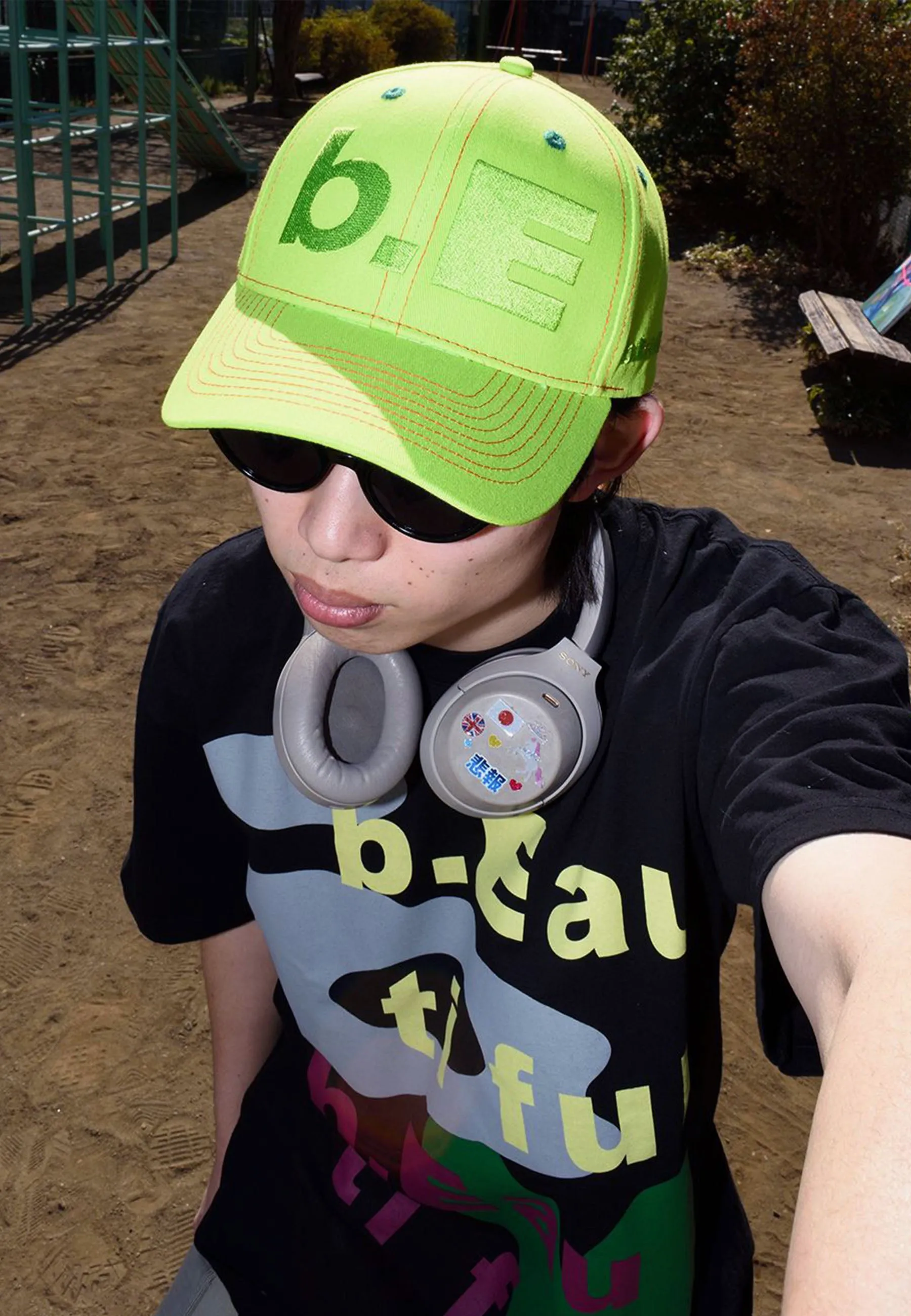 Lime Green Breathable Sports Cap
