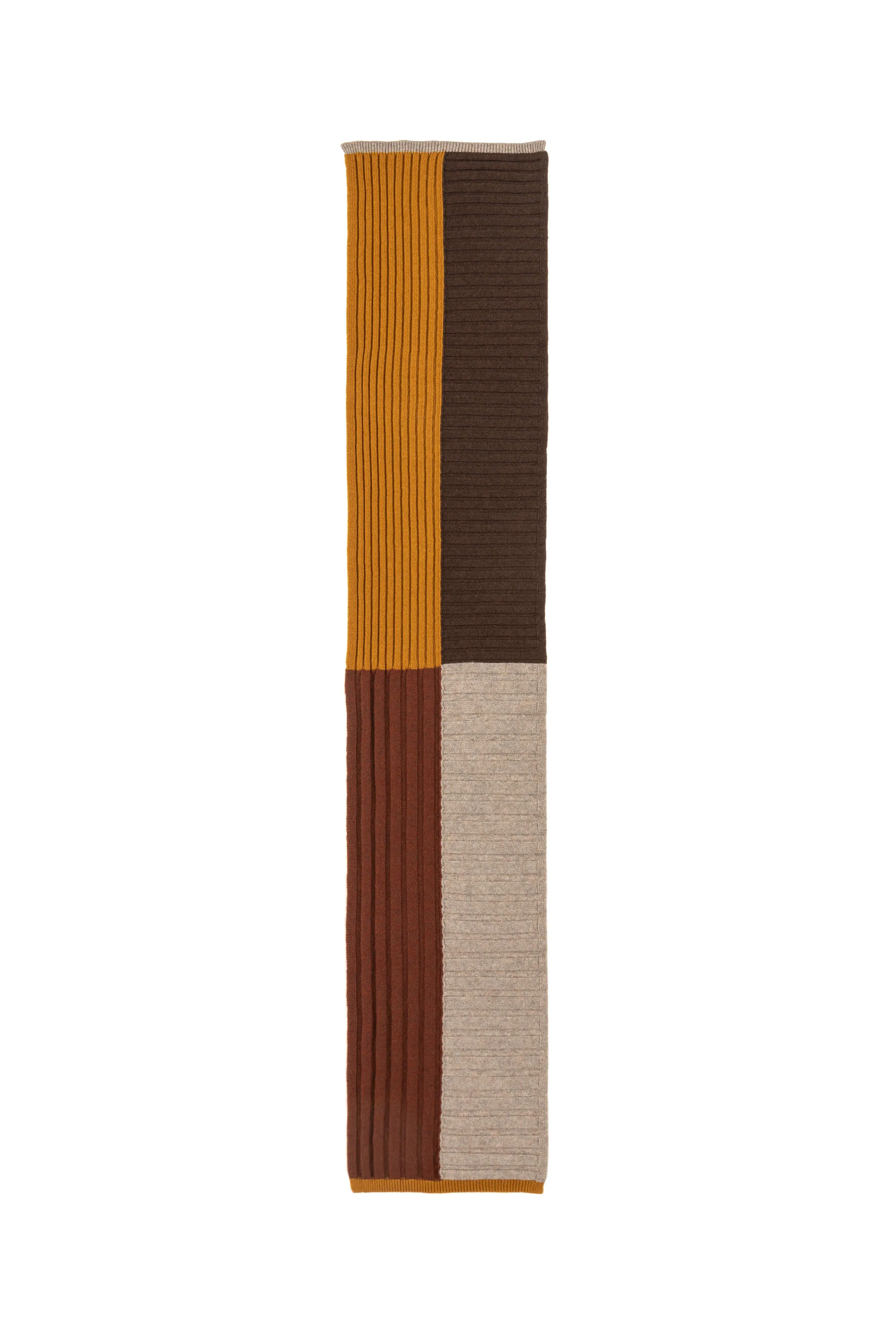 Colour Block Cashmere Scarf