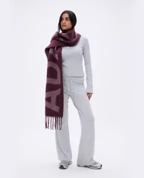Dark Cherry Knit Scarf - Optimized!